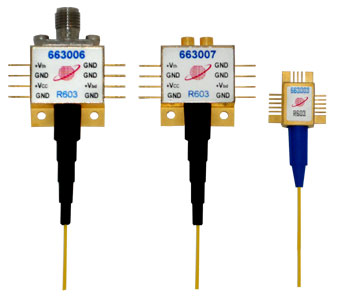 DSCR603-10 Gb/s High-Sensitivity Limiting PIN + TIA Optical Receivers
