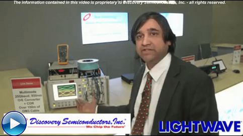 Discovery Semiconductors - Introduces 25Gbaud 850 nm Optical Receivers + 25G CDR at OFCNFOEC 2012